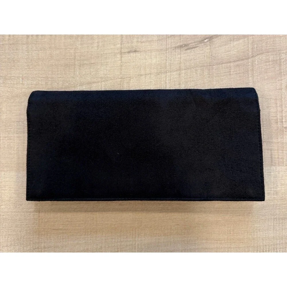 Marc Jacobs Black Suede Travel Case Clutch Pouch